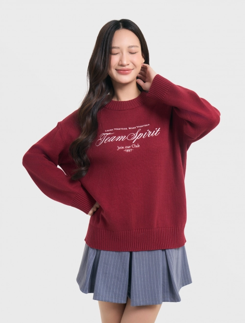 Áo len nữ có hình thêu