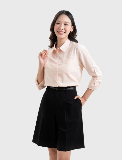 Áo sơ mi nữ Cotton USA dáng suông