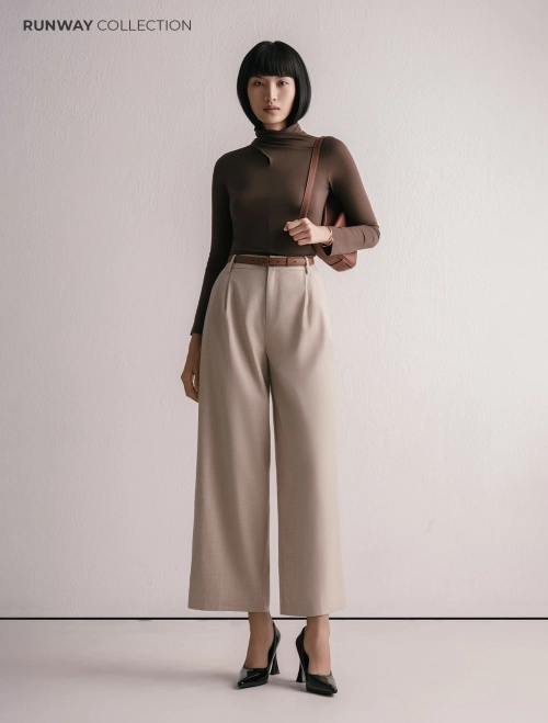 Áo Cổ Cao Tay Dài