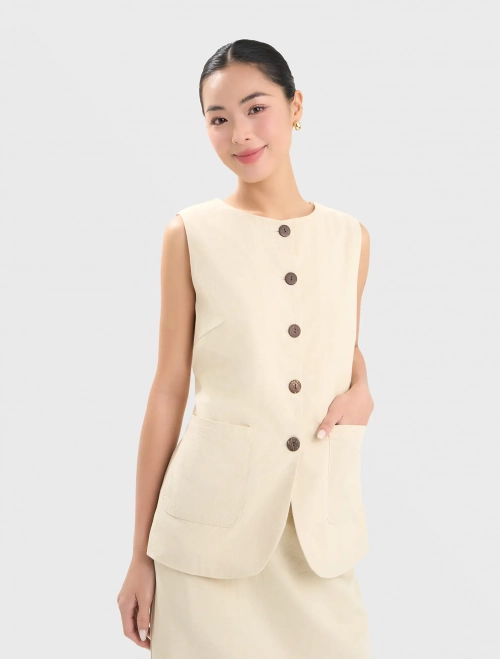 Áo kiểu nữ gile sát nách