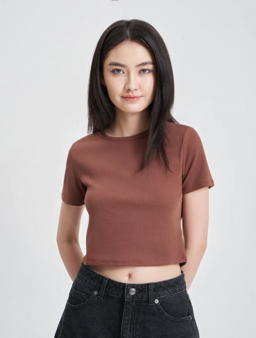 Áo phông nữ croptop dáng ôm