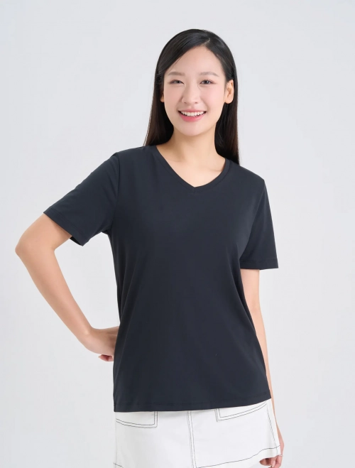 Áo phông nữ cổ tim