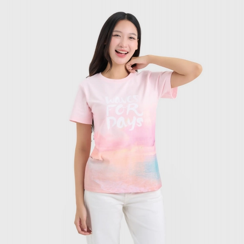 Áo phông nữ có hình in chủ đề Family