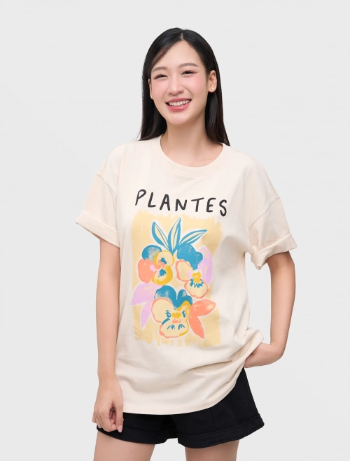 Áo phông nữ cotton có hình in