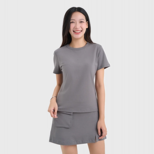 Áo phông nữ cotton basic dáng suông