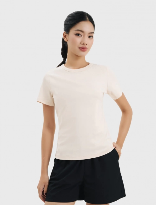 Áo phông nữ cotton basic dáng suông