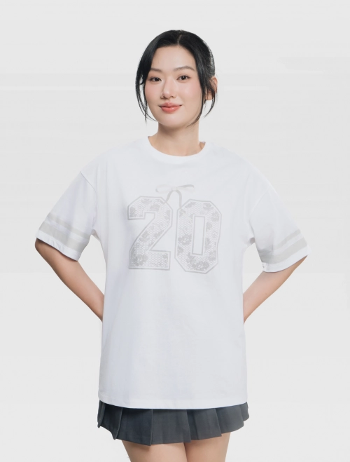 Áo phông nữ cotton USA dáng oversize