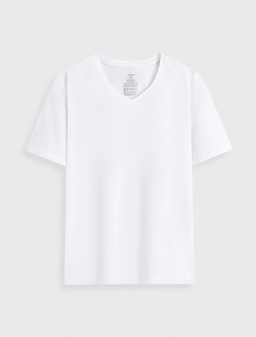 Áo phông nữ basic cổ tim