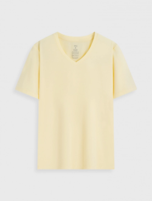 Áo phông nữ basic cổ tim