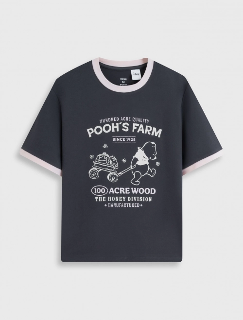 Áo phông nữ baby tee in hình Winnie the Pooh