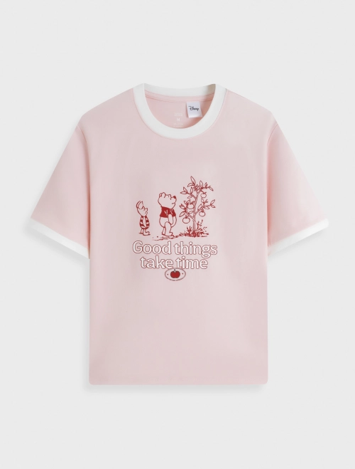 Áo phông nữ baby tee in hình Winnie the Pooh