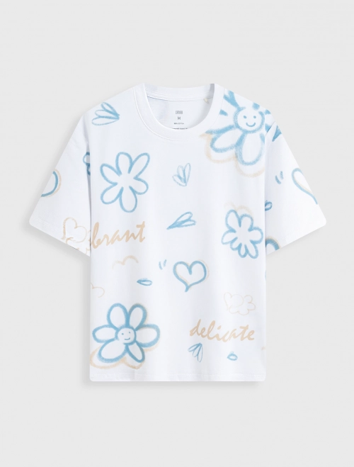 Áo phông nữ cotton USA dáng baby tee