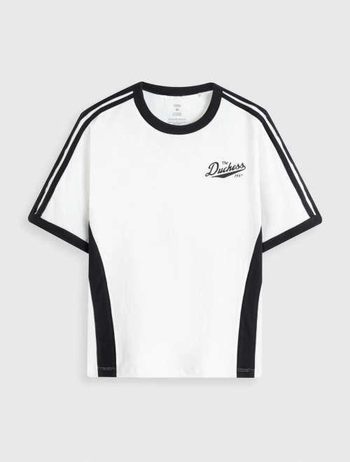 Áo phông nữ baby tee phối màu | OEKO-TEX