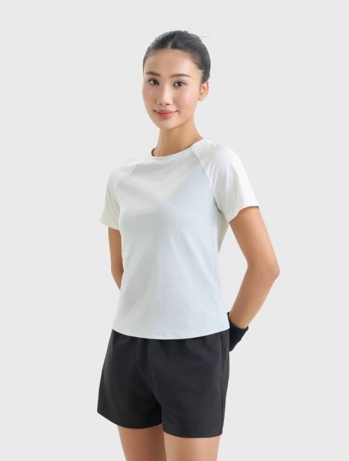 Áo phông active nữ raglan dáng ôm | Wicking