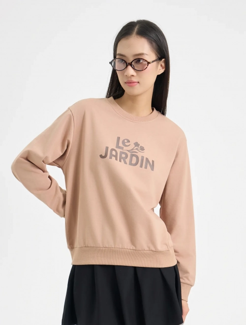 Áo nỉ nữ cotton USA có hình in chữ