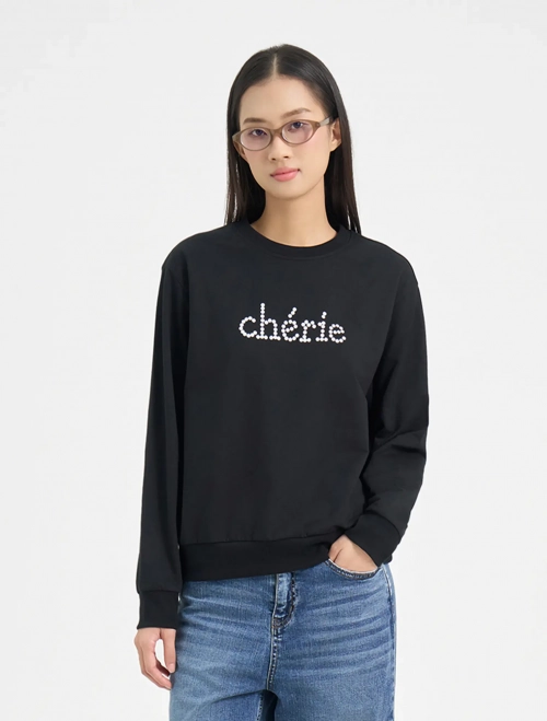 Áo nỉ nữ cotton USA có hình in chữ