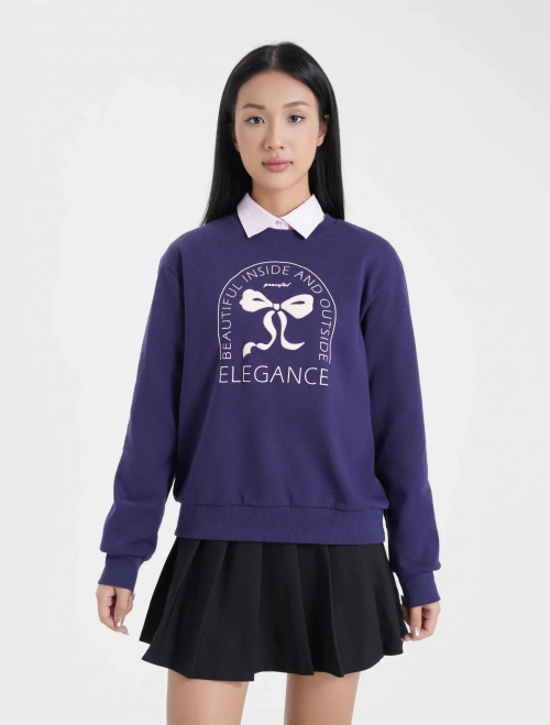 Áo nỉ nữ có hình in