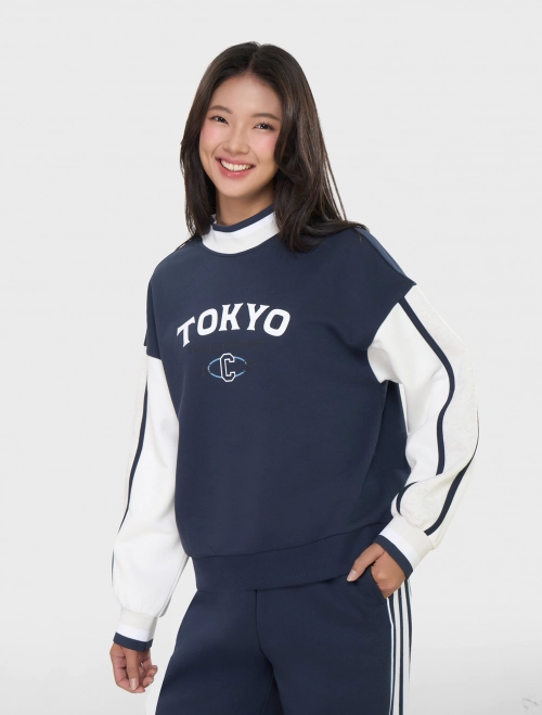 Áo nỉ cào bông nữ có hình in