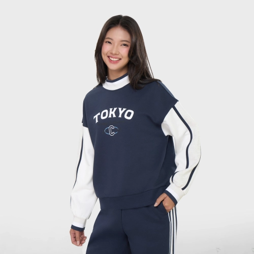 Áo nỉ cào bông nữ có hình in