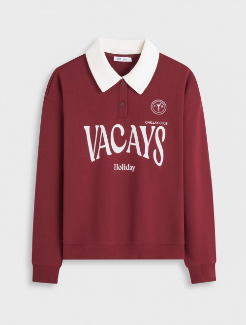 Áo nỉ nữ có hình in