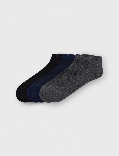 Tất cổ Thấp Nam | Pack 3 | AntiBac