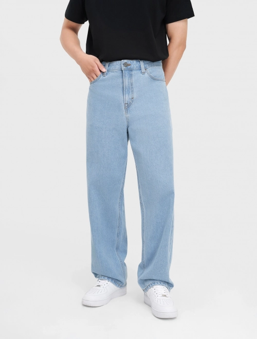 Quần jeans nam cotton dáng suông