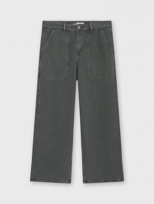 Quần khaki nam cotton dáng rộng