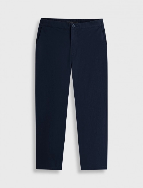Quần dài nam cotton basic dáng suông