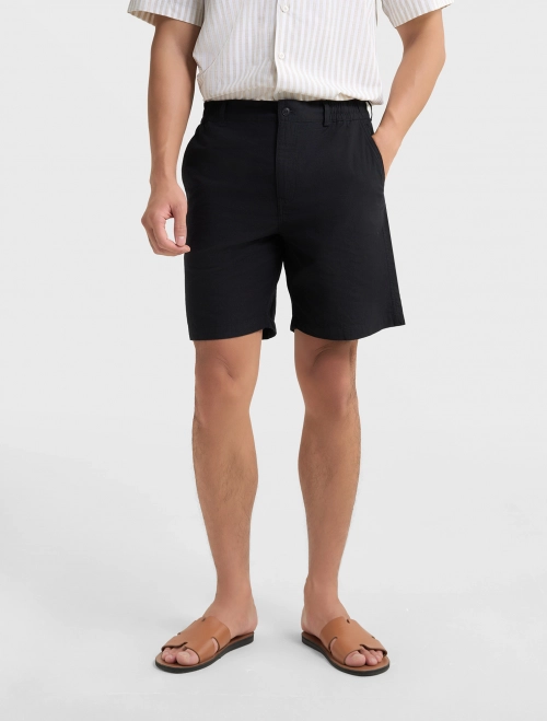 Quần soóc nam phom regular cạp chun