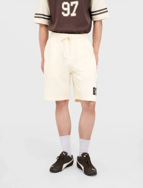 Quần soóc nam cotton dáng basic