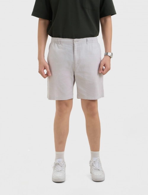 Quần soóc nam cotton lưng chun cài cúc