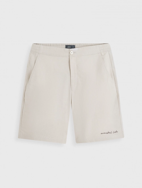 Quần soóc nam cotton họa tiết