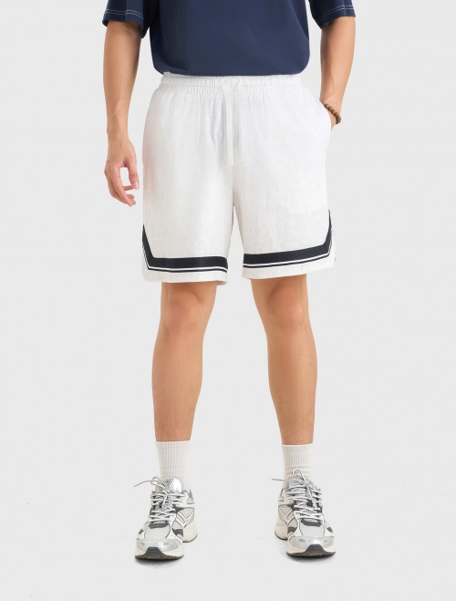 Quần soóc nam cotton dáng rộng