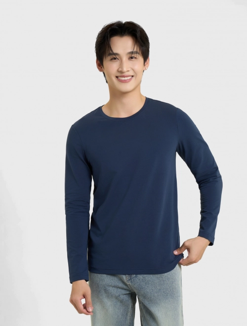 Áo body nam cổ tròn