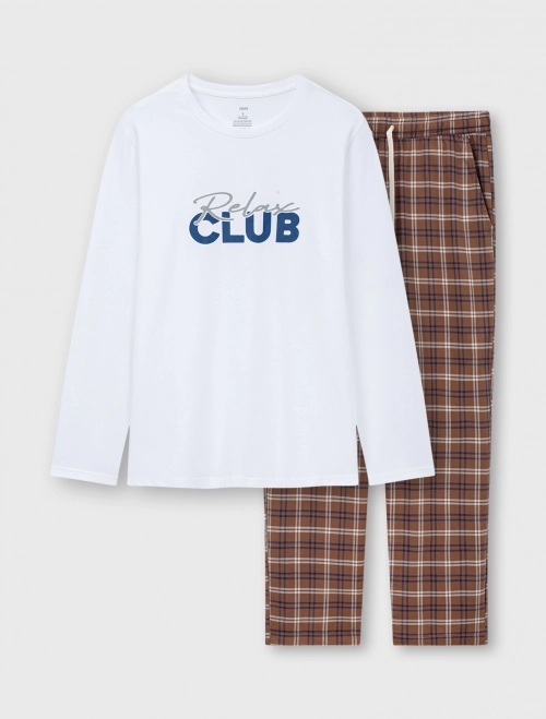 Bộ mặc nhà nam dáng suông có hình in