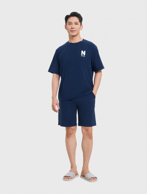Bộ mặc nhà nam Cotton USA có hình in