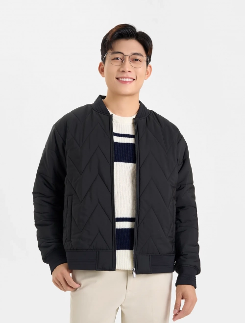 Áo khoác chần bông nam 3 lớp siêu ấm chống thấm nước