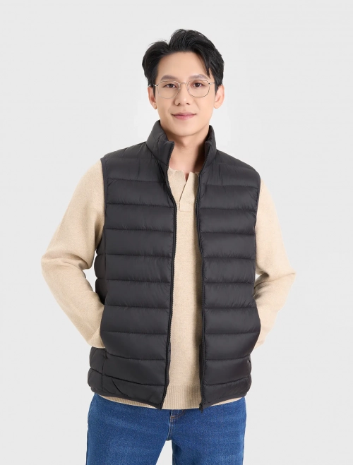 Áo khoác gilet chần bông nam siêu nhẹ