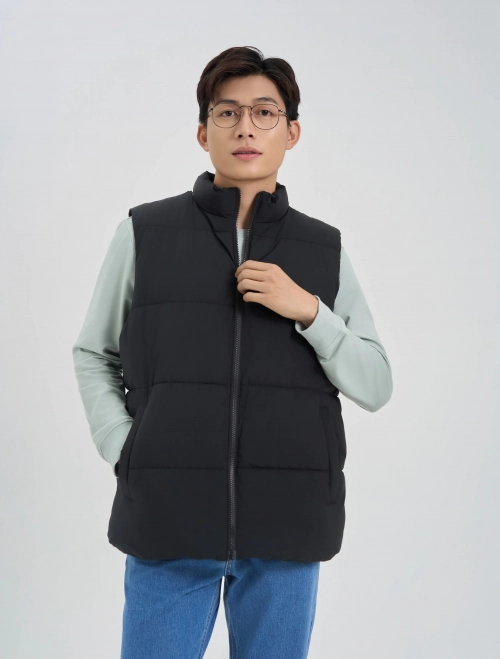 Áo khoác gilet chần bông nam chống thấm, siêu ấm