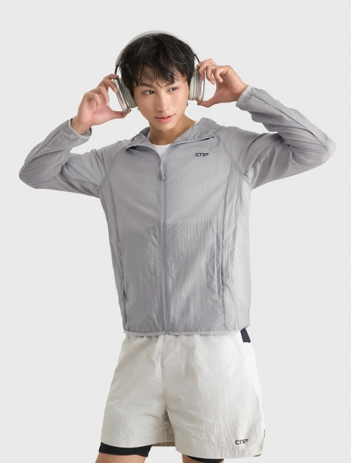 Áo khoác gió active nam trượt nước | Anti UV - Light weight