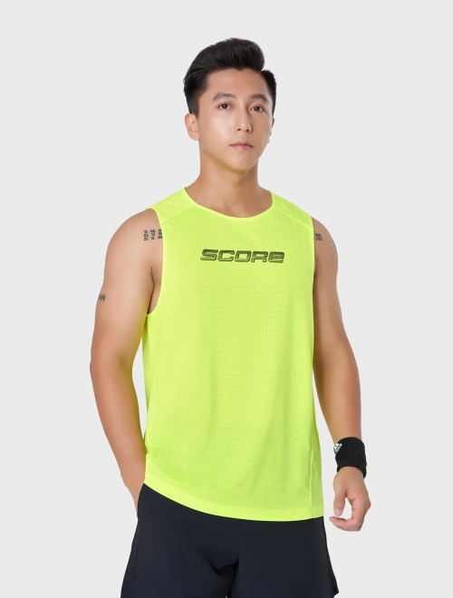 Áo ba lỗ nam active cổ tròn dáng suông có hình in