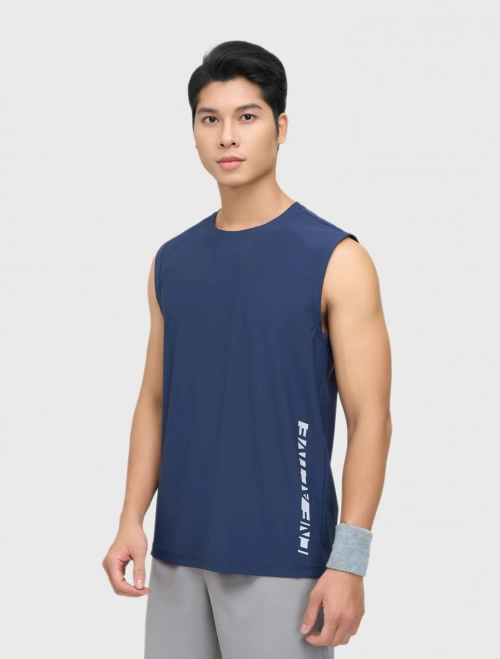 Áo ba lỗ active nam có hình in dáng thể thao