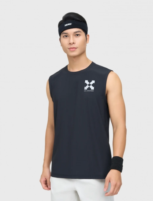 Áo ba lỗ active nam có hình in dáng thể thao