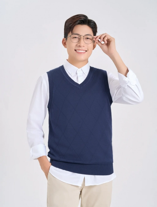 Áo len gilet nam