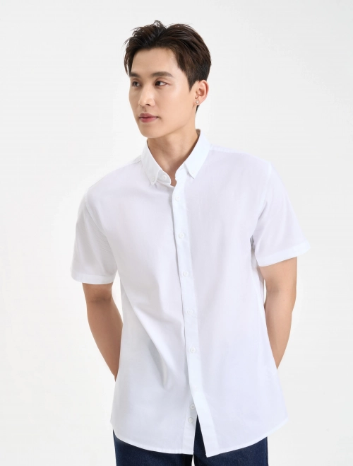 Áo sơ mi nam cotton cộc tay