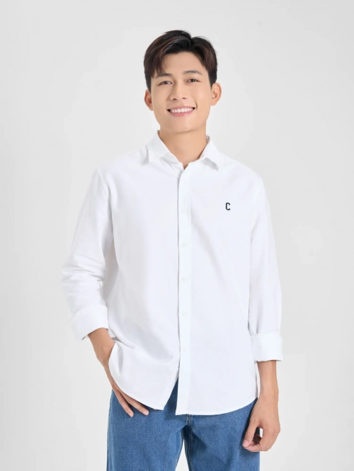 Áo sơ mi Oxford nam cotton dài tay