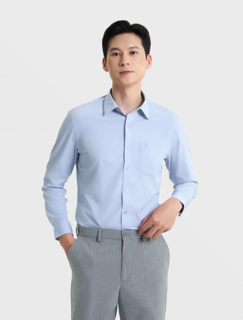 Áo sơ mi nam dài tay dáng suông