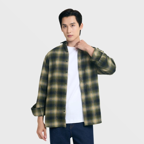 Áo sơ mi nam kẻ dài tay