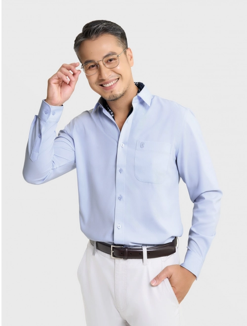 Áo sơ mi nam nano dài tay dáng ôm