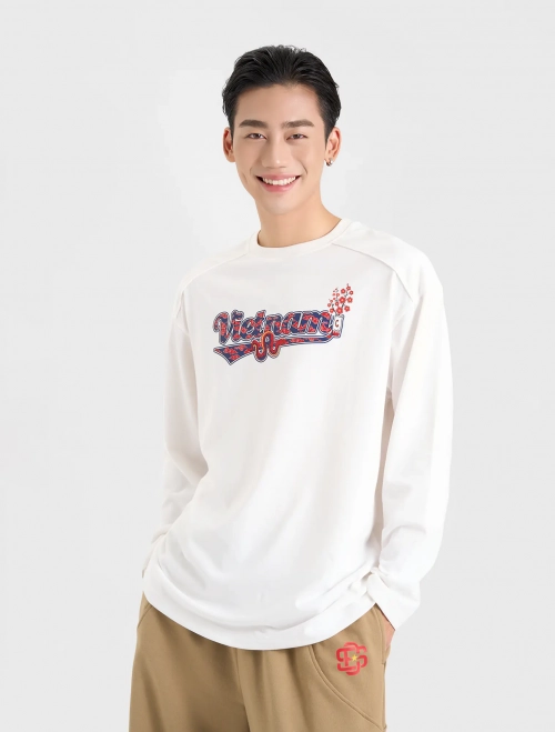 Áo phông dài tay nam có hình in